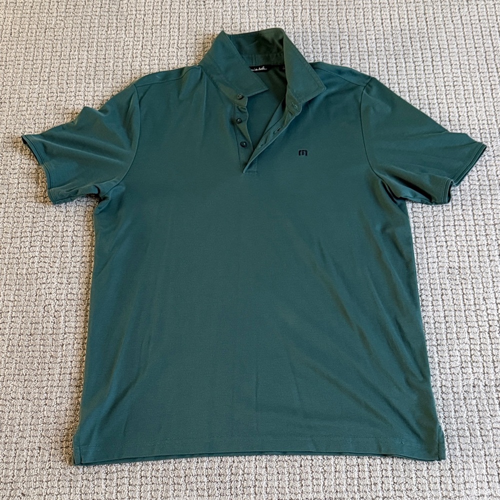 Travis Mathew Deep Green Polo Shirt